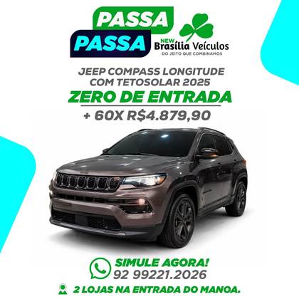JEEP COMPASS 1.3 T270 TURBO FLEX LONGITUDE AT6